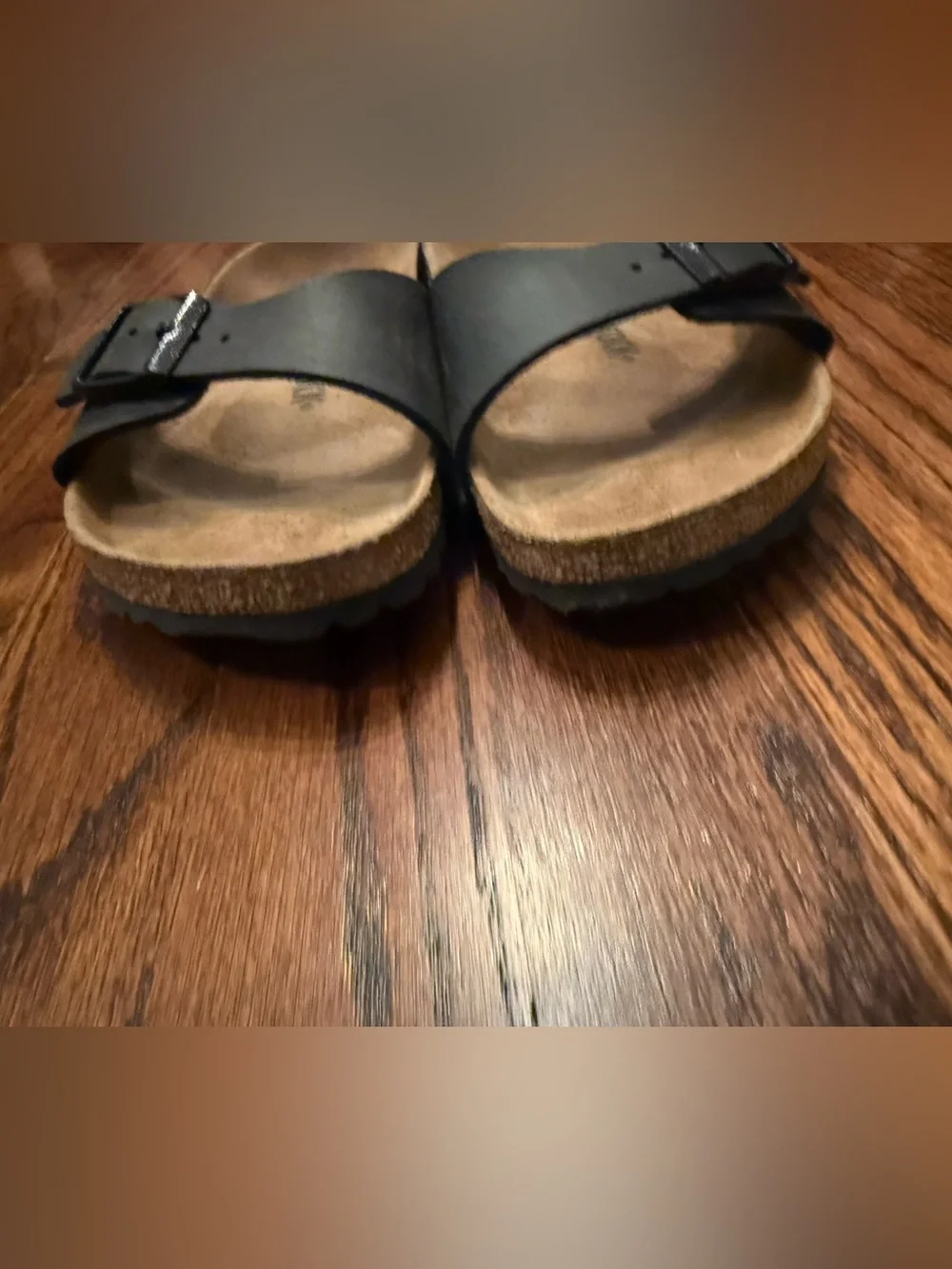 Birkenstock Men’s Black Madrid Single Strap Sandal Size 39
